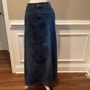 Long Denim Skirt